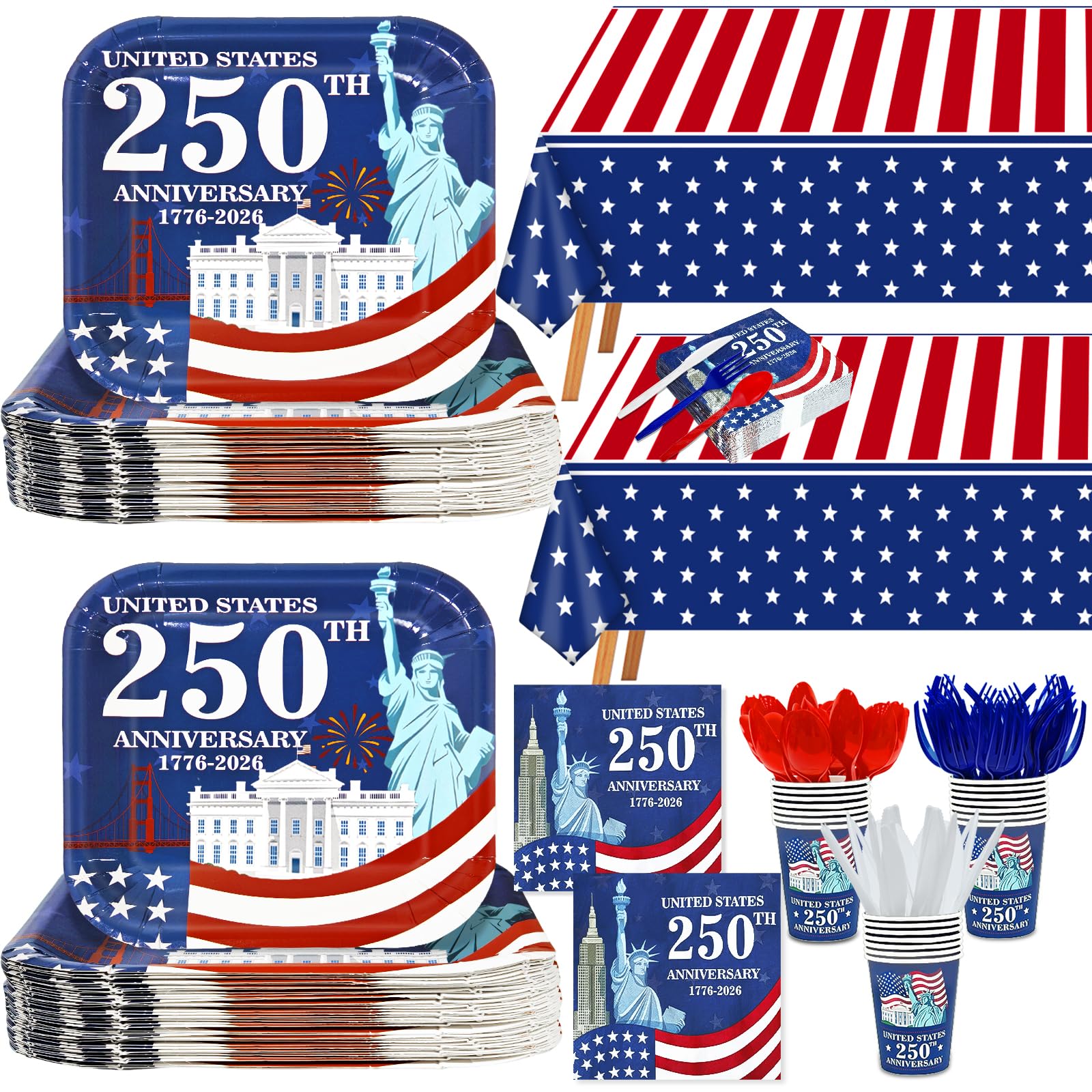 TURNMEON 170 Pcs 4th of July Decorations