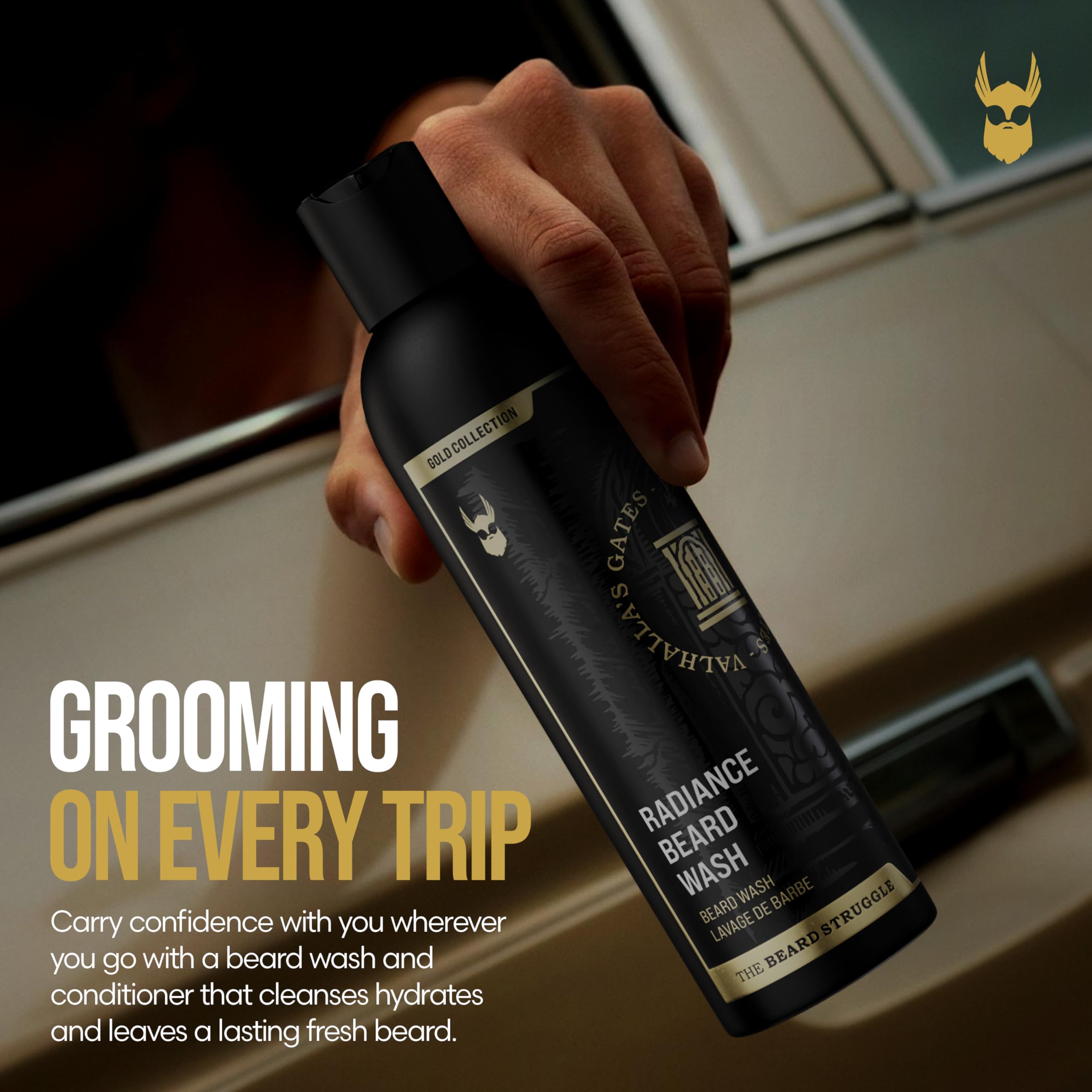 The Beard Struggle Bartshampoo & Conditioner Set – Bartpflege & Bartreinigung für Männer – Feuchtigkeit & weicher Bart, 2er Pack