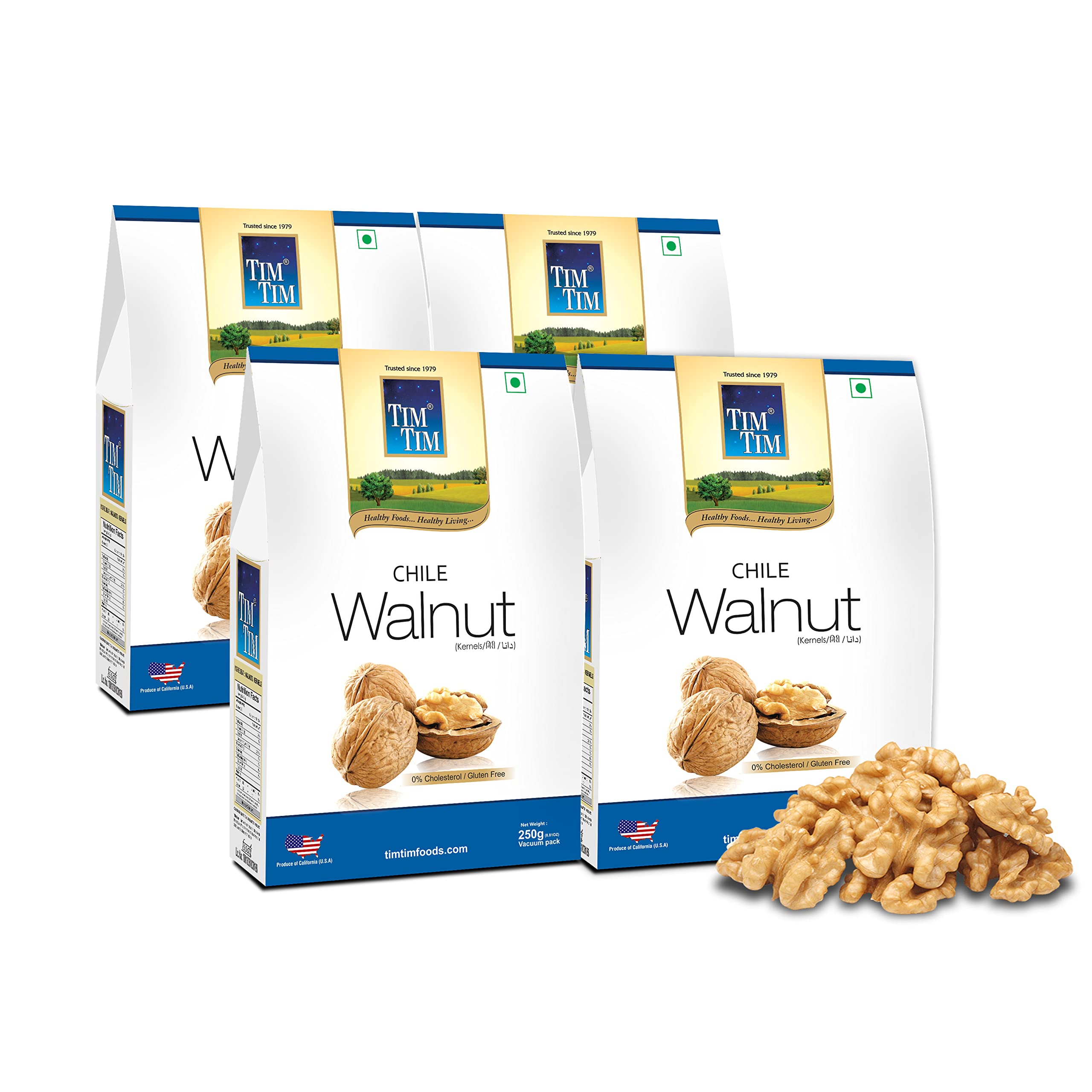 TIM TIM Chile Walnuts Kernels Vacuum Packed 1 Kg (250g X 4)| Walnuts Dry Fruits | Organic Walnuts | Walnuts Kernels for Snacking & Baking (B08KDB6YSM) Amazon Price History, Amazon Price Tracker