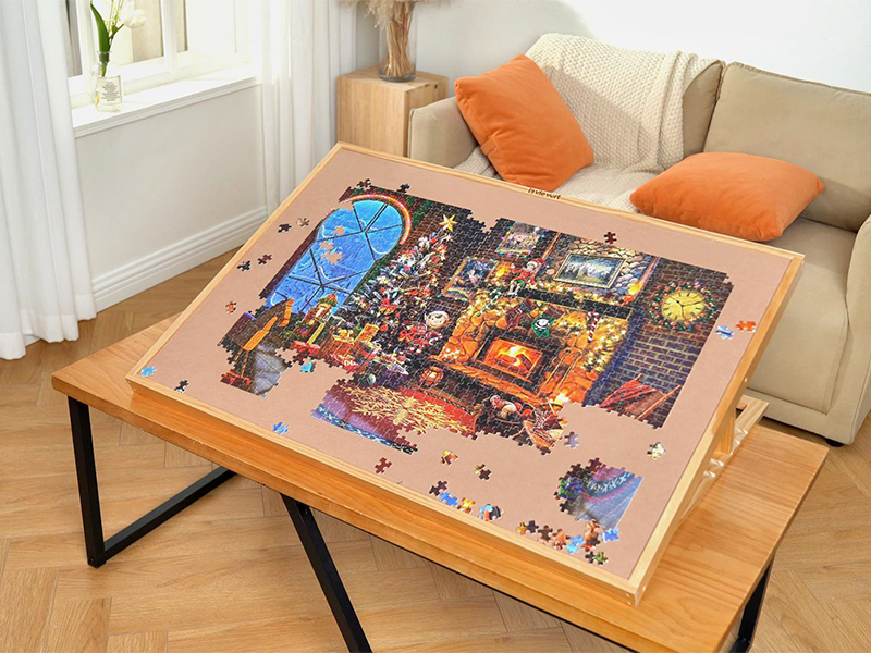 Travel Puzzle Board Lavievert Puzzle Sorting Trays & Stand - 8