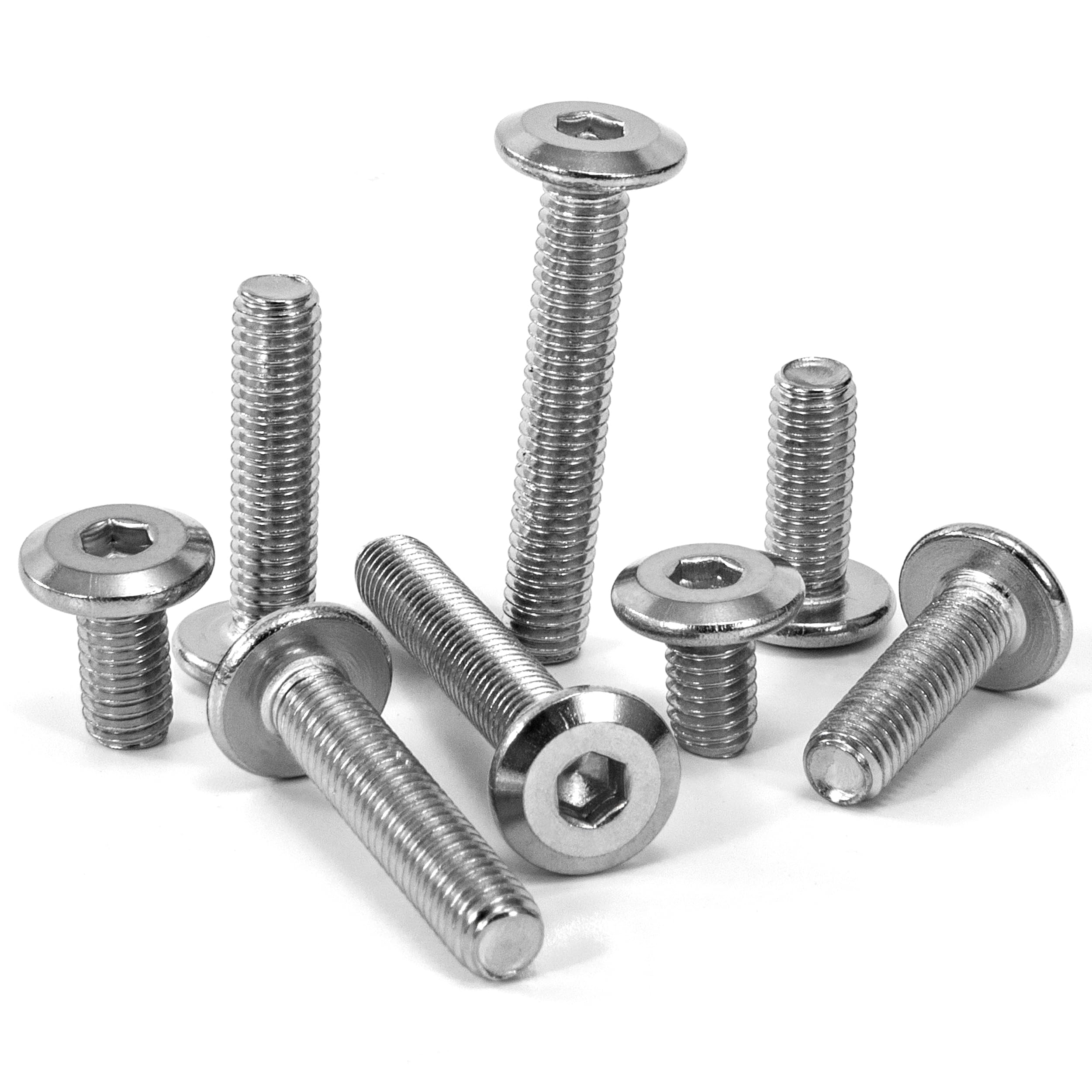 Bulloni Acciaio Inox M8 Set Bulloni In Acciaio Inox A4 (Grado Marino) M8 - Completamente Filettati, Testa Esagonale | Bolt World Bulloni Inox Completamente Filettati - Foto 5