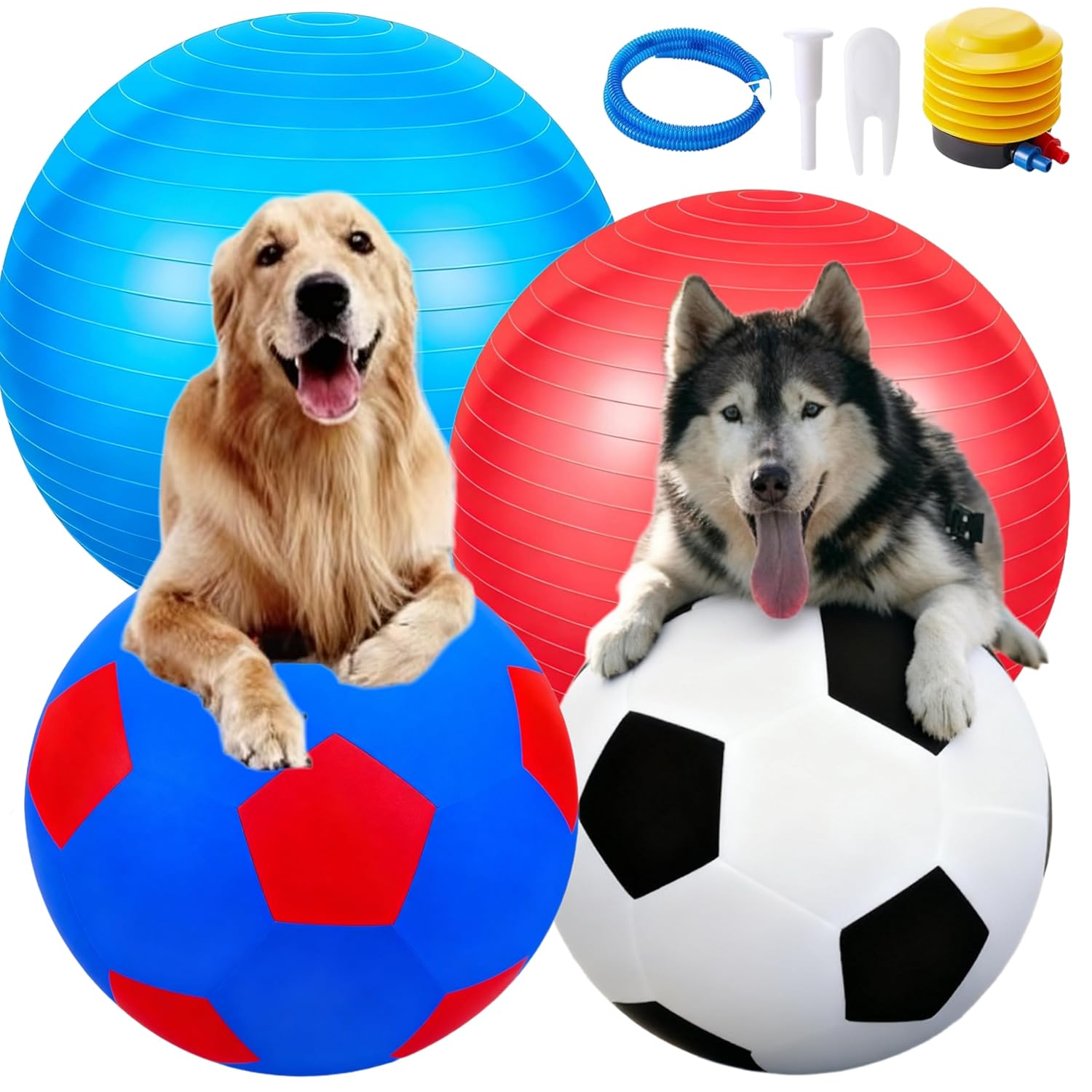 2 Set Herding Ball for Dogs 20 Dog Balls with Ball Cover Giant Horse Toy for Australian Shepherd