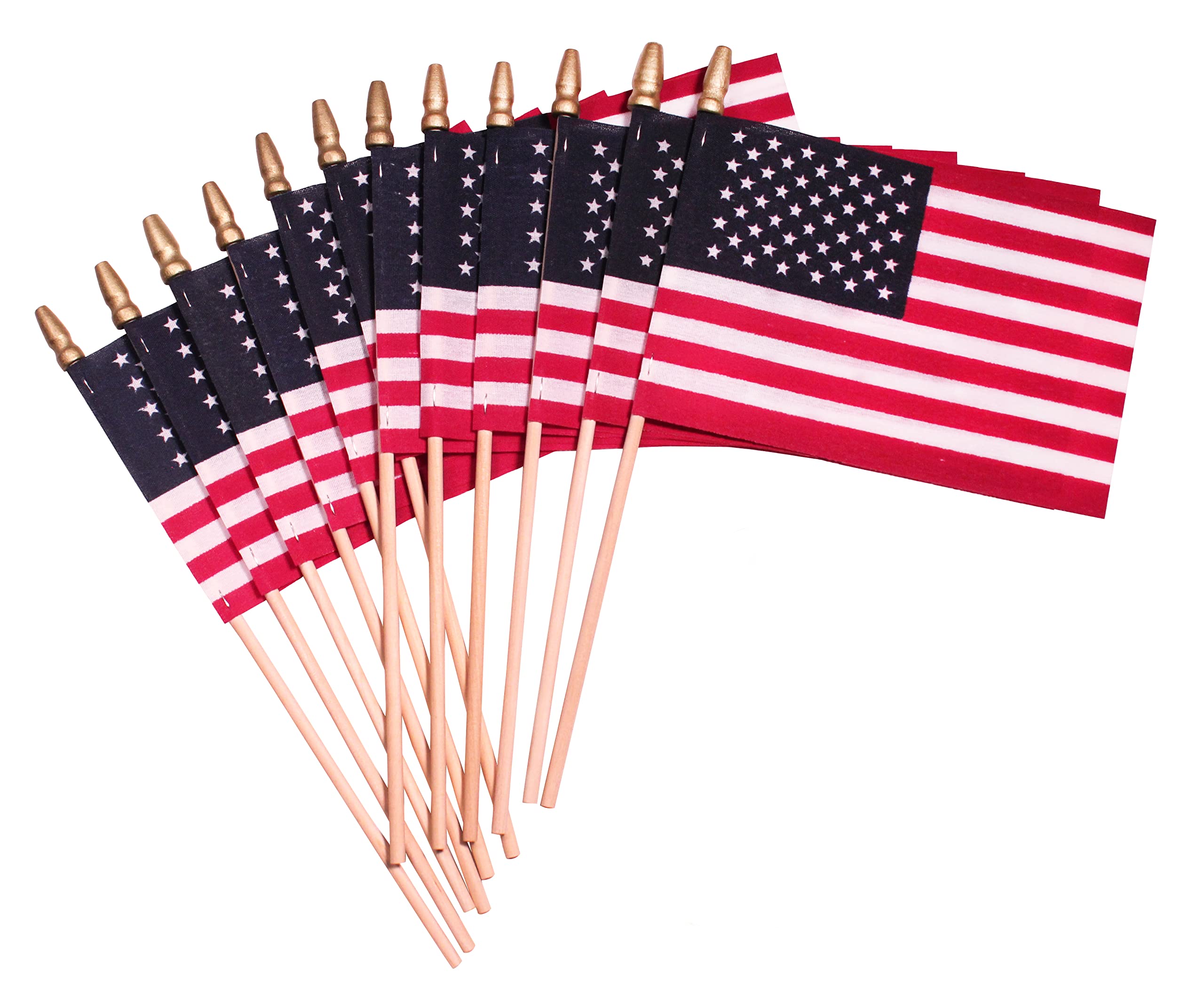 American Flags on Stick 12-Pack