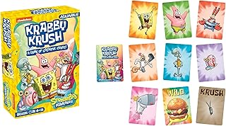 Aquarius Spongebob Krabby Krush Card Game - Great Family Fun - Ages 6+ - Officially Licensed Spongebob Squarepants Merchandise & Collectibles Card Game