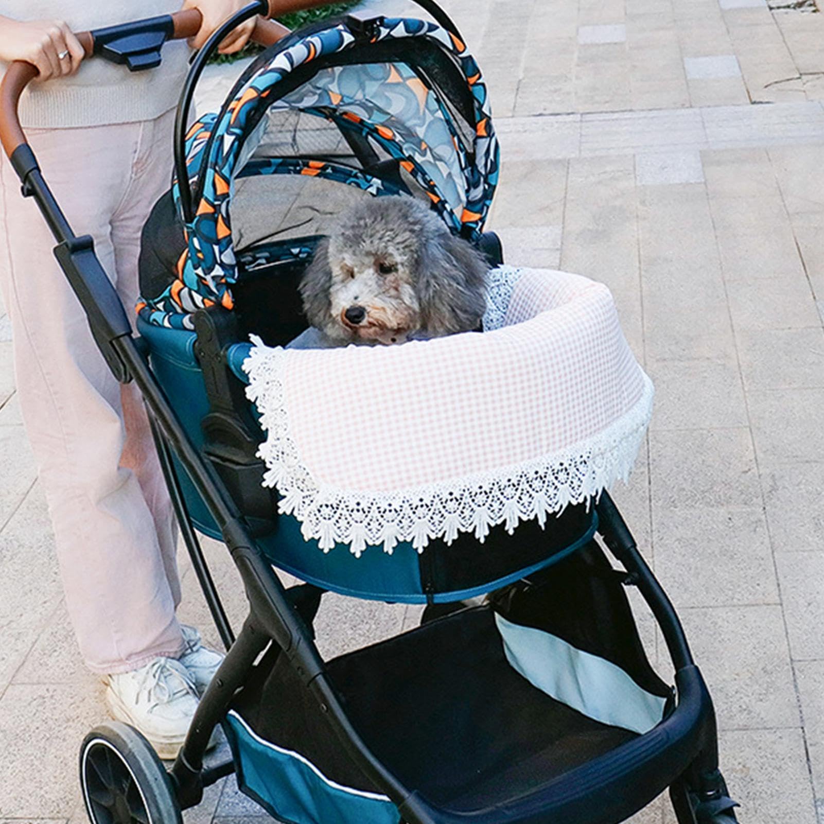 Cuscino antiscivolo per passeggino per animali domestici – morbido cuscino