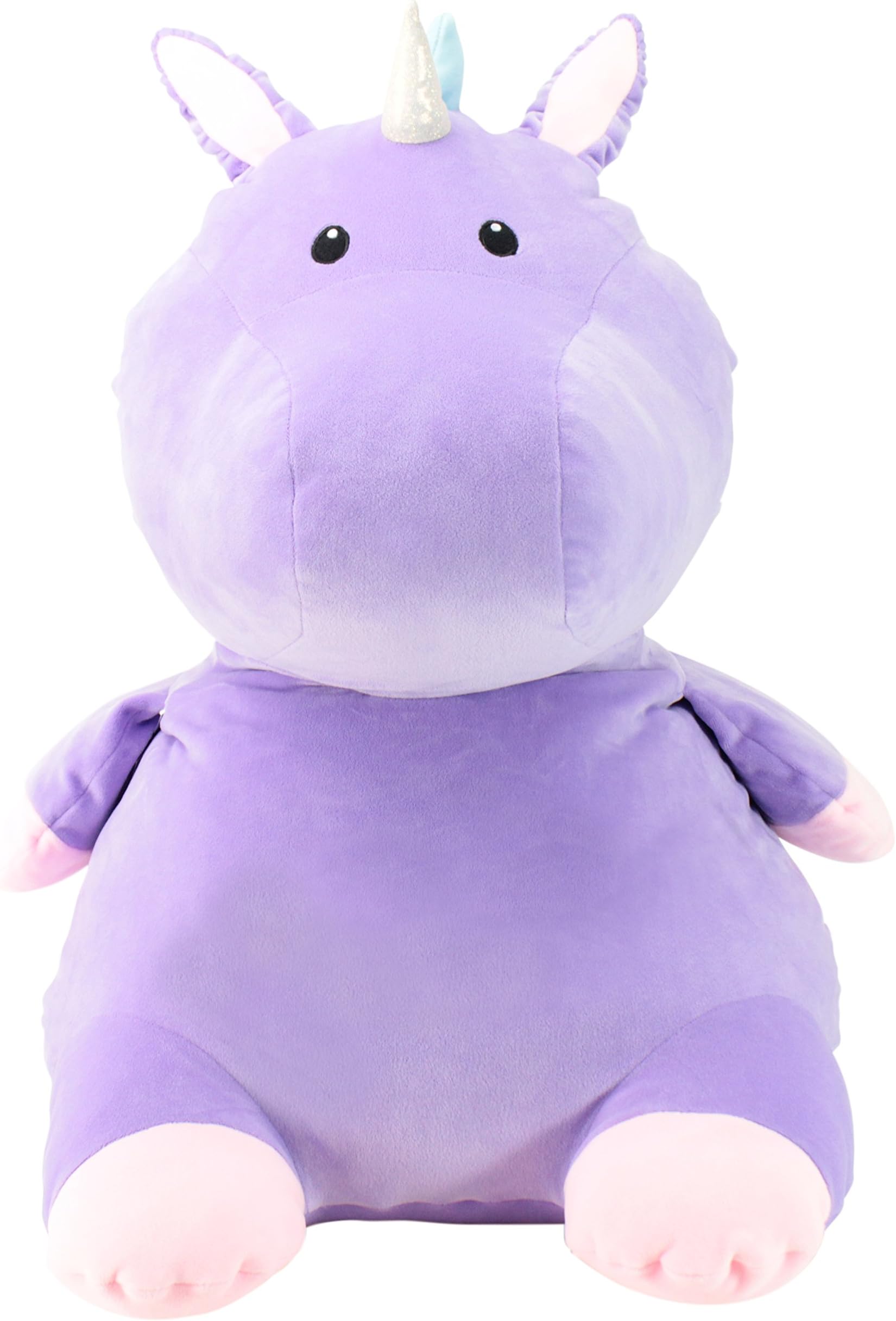 Squeeze With Love 58623 Unicorn Cloud Stuffed Ultrasoft Premium Squeezable Plush Alligator Toy Lavender 15 x 17 x 20.5