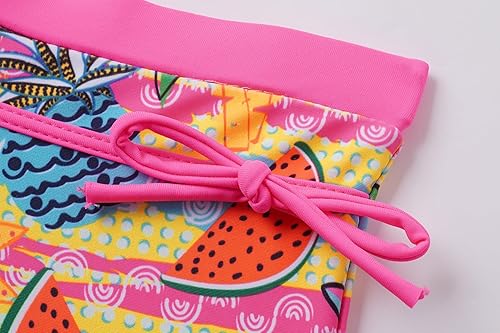 Miniatura 6 de Akokvlar Traje de baño de dos piezas para niñas, tankini con pantalón corto