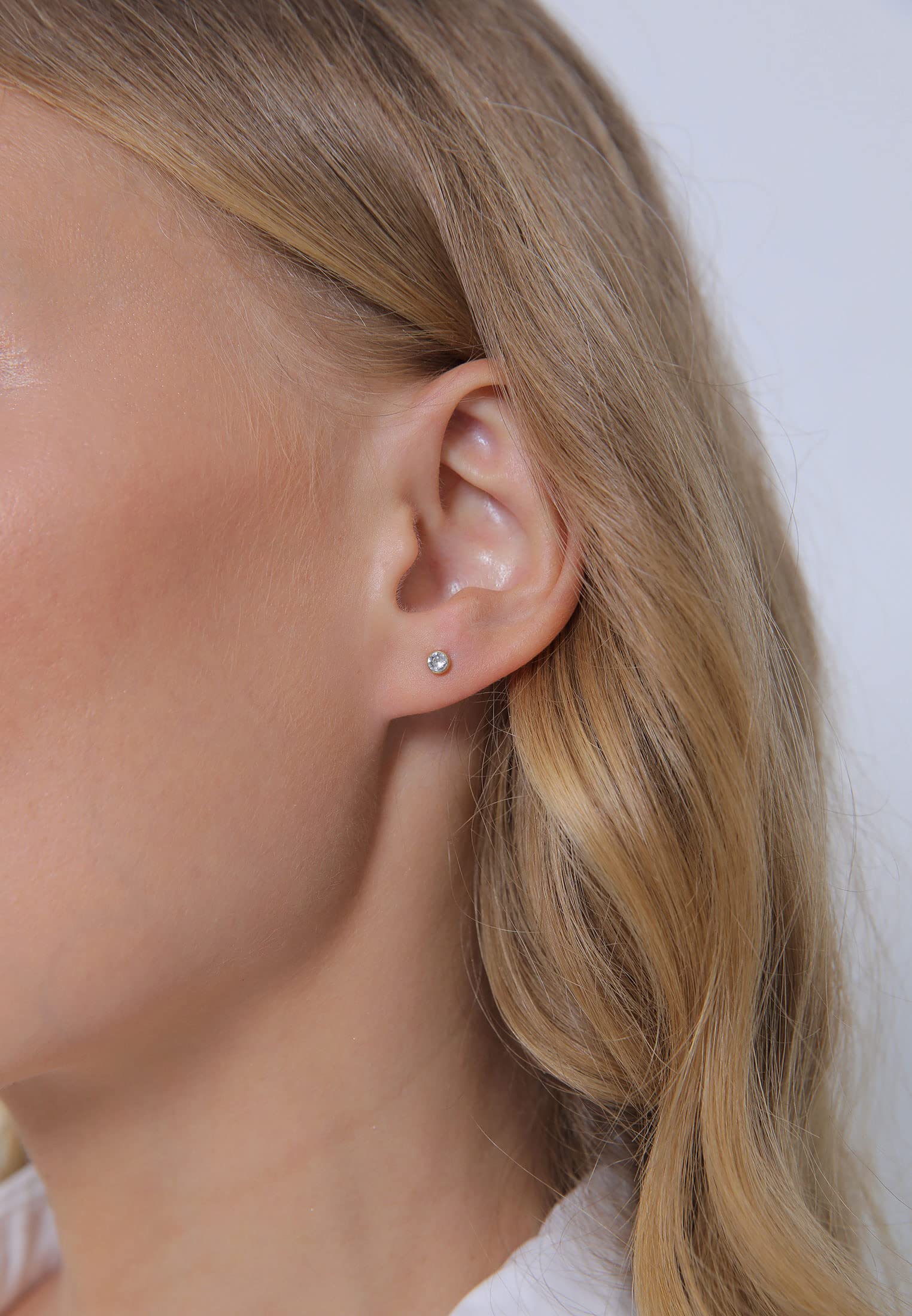 Elli Earrings Set 925 Sterling Silver Crystal