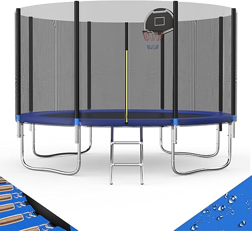 Miniatura 8 de Tranpoline - Tranpoline para exteriores de 14 pies, 12 pies, 10 pies, 8 pies, para niños y adultos, capacidad de peso de tranpoline de 300 a 1000
