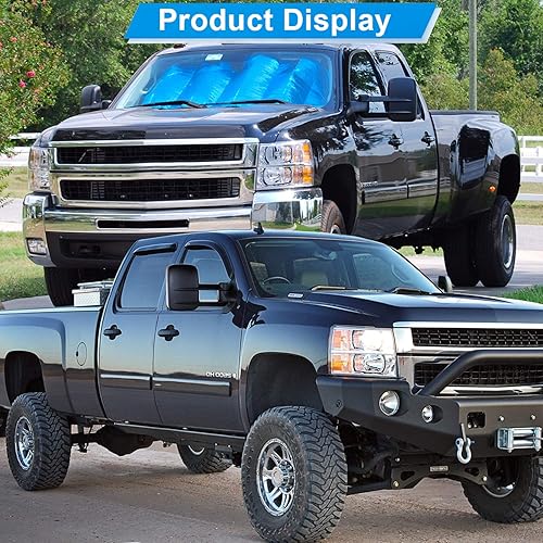 Miniatura 6 de ECCPP Par de espejos laterales de remolque para Ford 1997 1998 1999 para Ford para F150 para F250 estándar extendida cabina (no para modelos de