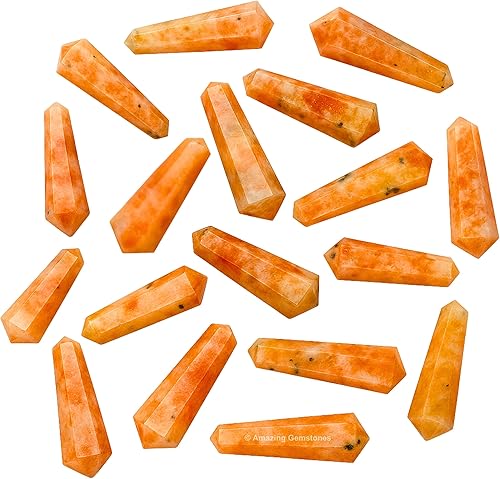 Vista 154 de Amazing Gemstone Puntos de cristal de amatista, cristales curativos y piedras a granel, paquete de 3 puntas curativas de doble terminación