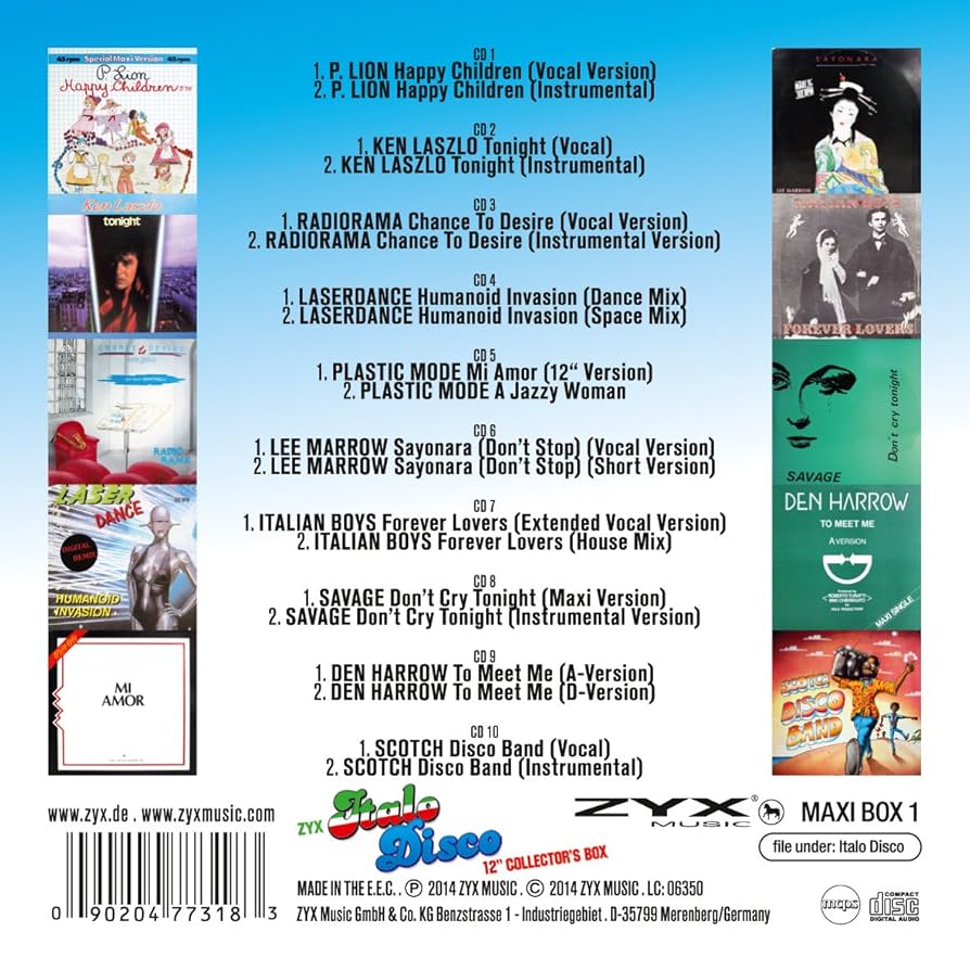 ZYX Italo Disco 12\"COLLECTOR'S BOX 1〜4 12