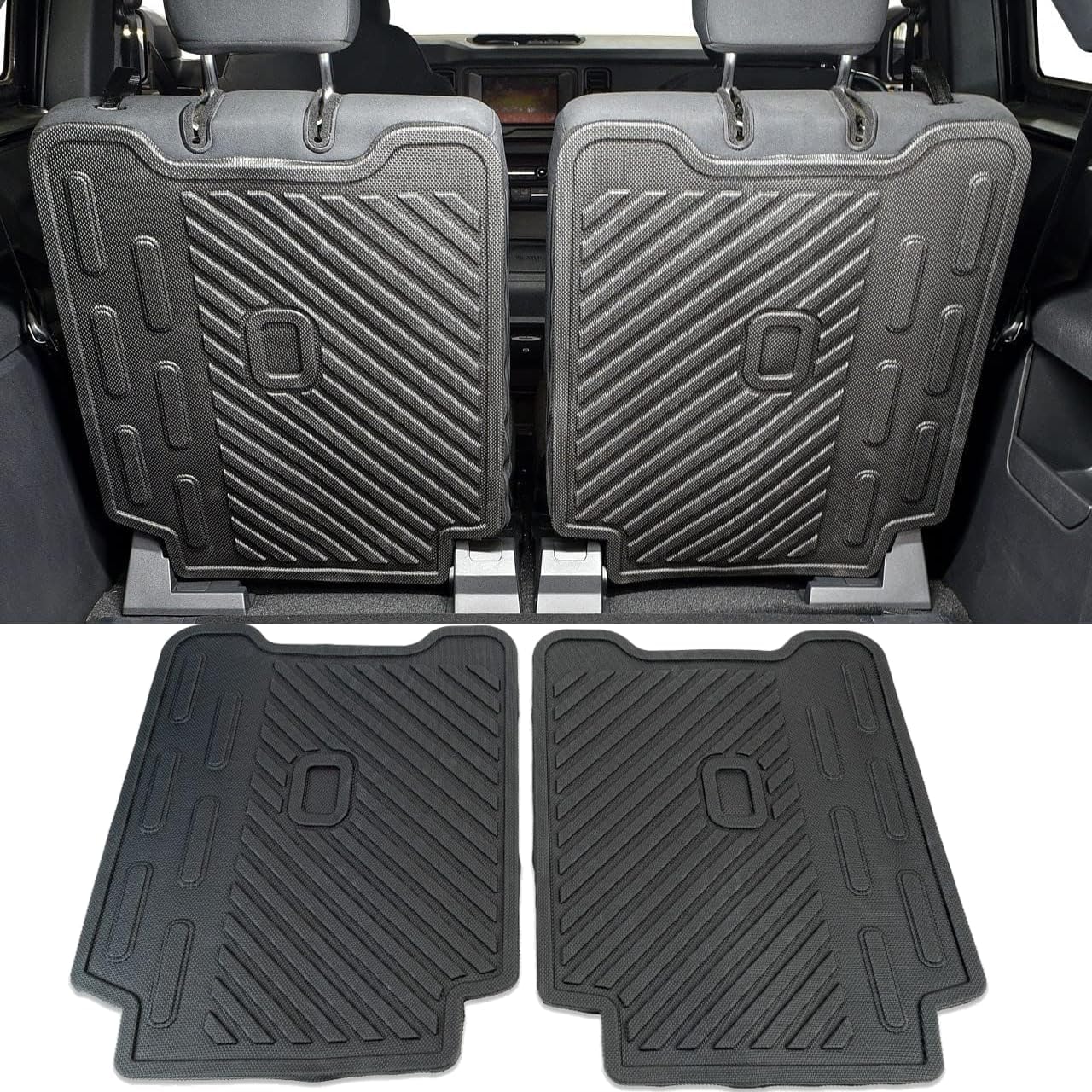 IAG I-Line Molded Rear Seat Protector Mats (2 Door) for Ford Bronco Two Door 2021+ (Not Sport)