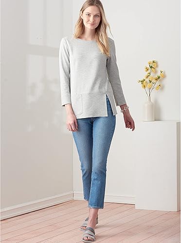 Miniatura 5 de Simplicity Misses' - Paquete de punto con escote redondeado, código 9275, patrón de costura, tallas 8-16, color blanco