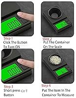 Vista 5 de Báscula digital de bolsillo de 35.27 oz x 0.00 oz, báscula de gramos, báscula digital de gramos, báscula de alimentos, báscula de joyería, báscula
