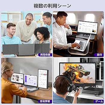Alic F3 トリプルモニター 14インチ デュアルディスプレイ Amazon.co.jp: Alichome F3 トリプルモニター 14インチ FHD 1080P IPS