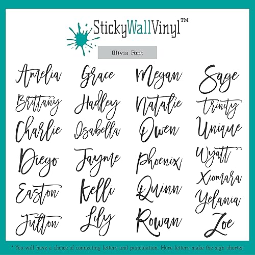 Miniatura 4 de Custom Name Sign, Acrylic Name Sign, Nursery Decor, Mirror Acrylic Sign, Glitter Acrylic, Solid Acrylic, 35 Fonts, Personalized Name, Business Logo