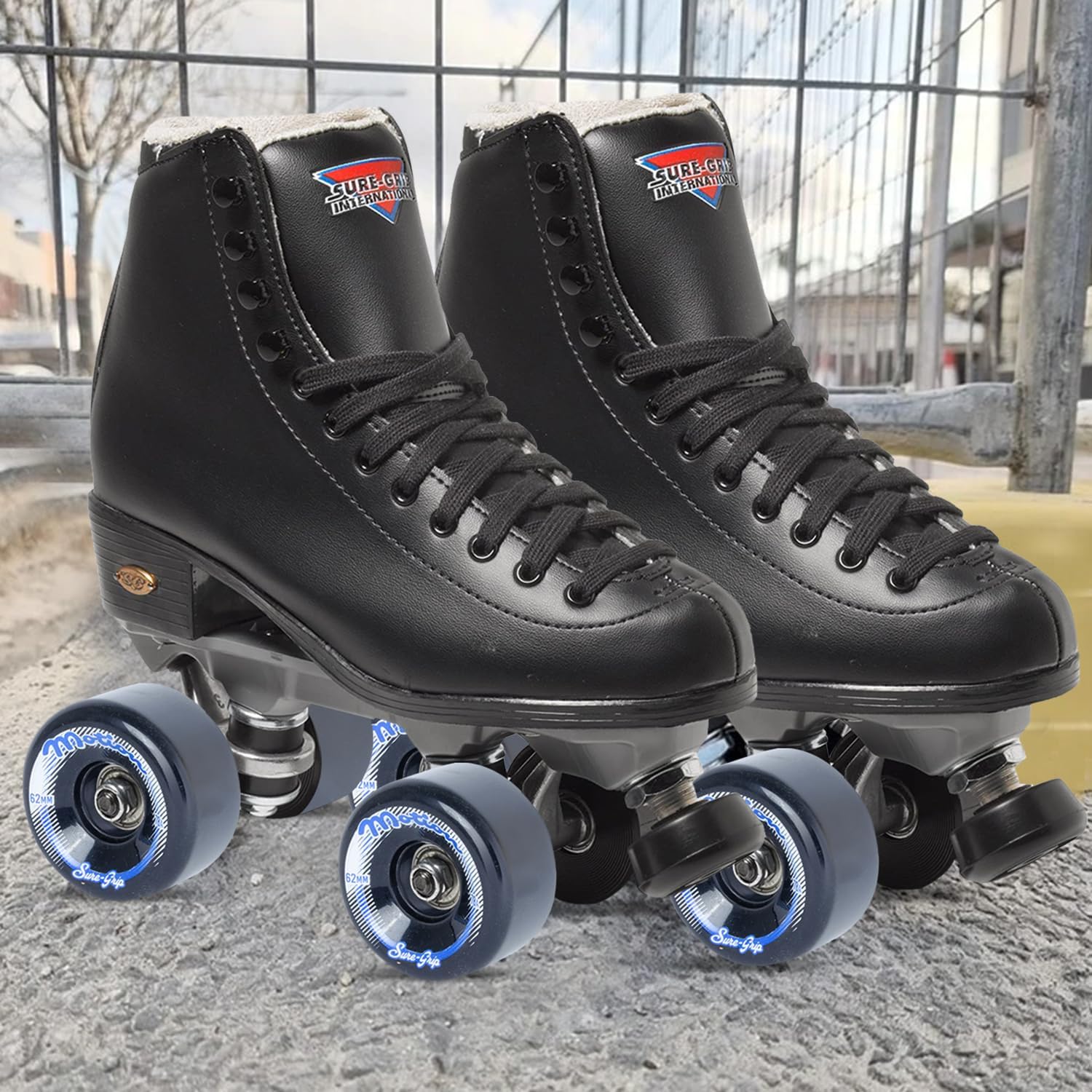 Sure Grip Motion Outdoor Wheels - super hi rebound urethane 62mm 78a durometer. Great for outdoor or rough surfaces.