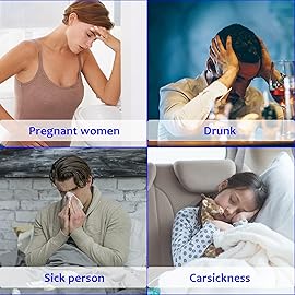 ATDAWN 24 Pack Emesis Bag, Disposable Vomit Bags, Aircraft & Car Sickness Bag, Nausea Bags for Travel Motion Sickness (Blue)