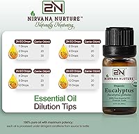 Vista 8 de Aceite esencial de eucalipto Nirvana Nurture 100% puro de grado terapéutico premium, sin diluir - Difusor de aromaterapia para calma y relajación