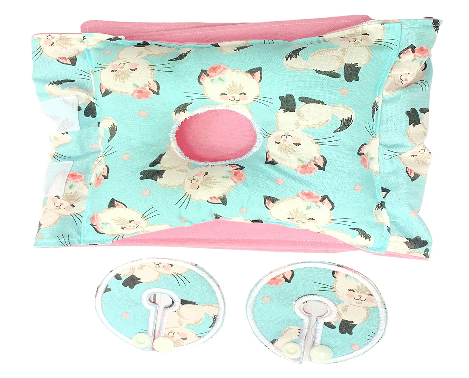 Kitten Gtube Pillow Belt for Infant Tummy Time Handmade