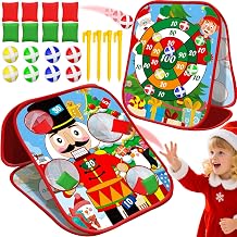 Christmas Party Games for Kids Adults, 20 Pcs Double Sided Foldable Board
