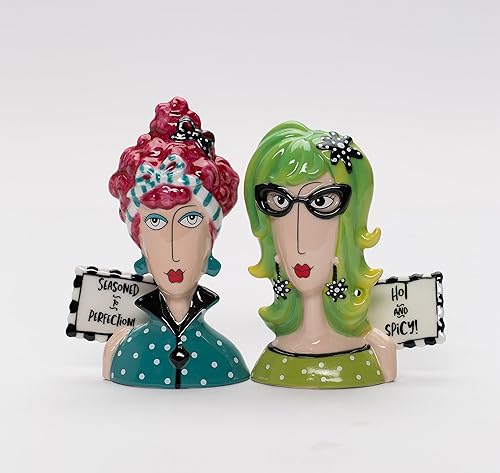 Joey, coctelera de sal y pimienta picante de Dollymama's Lady Perfection, 4-7/8 pulgadas de alto disponible en Yaxa Colombia