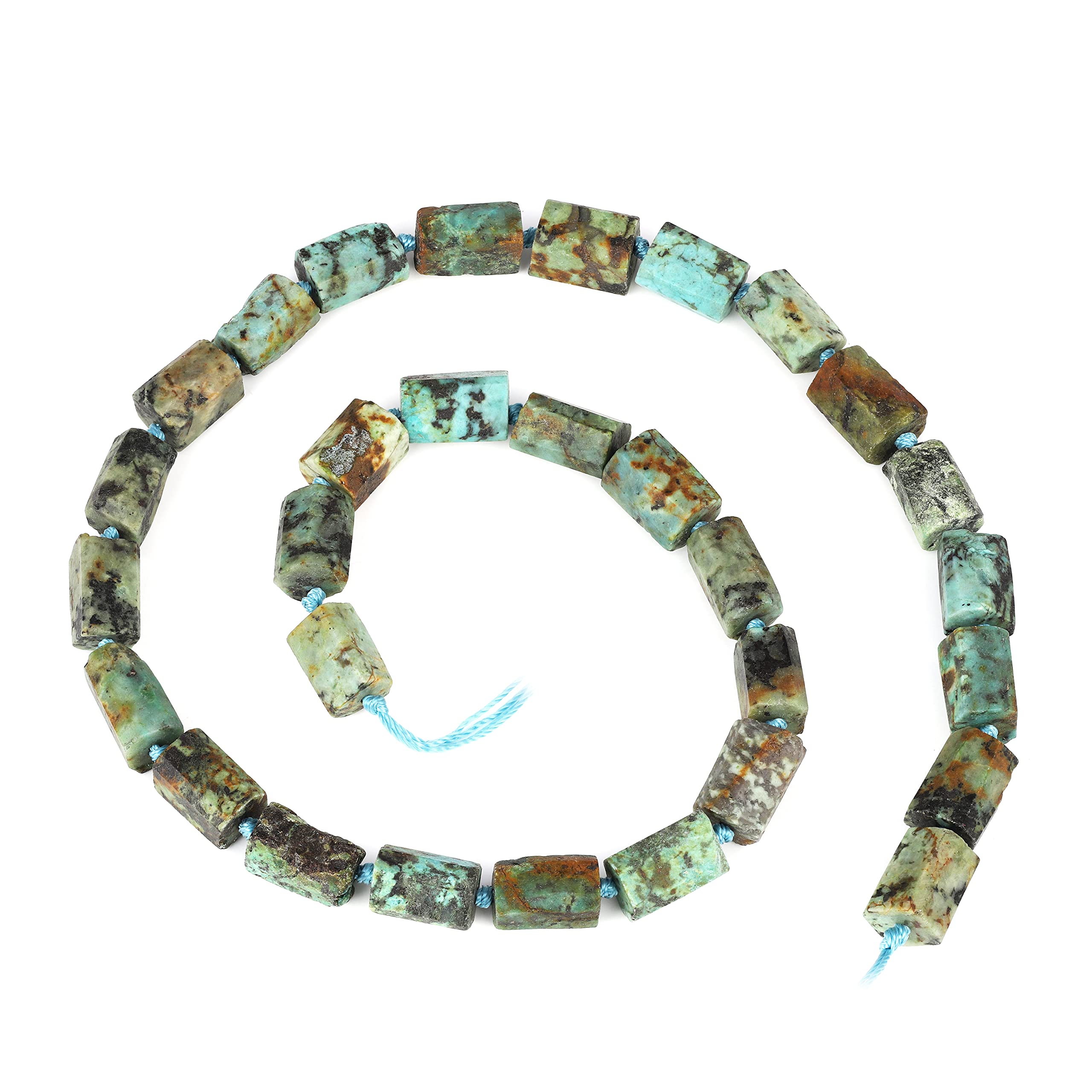 Perles turquoise naturel de forme cylindre pour réparer et personnaliser vos bijoux
