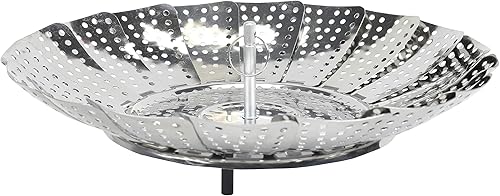 Chef Craft Cesta clásica de vapor 95 pulgadas 6 pulgadas de diámetro acero inoxidable