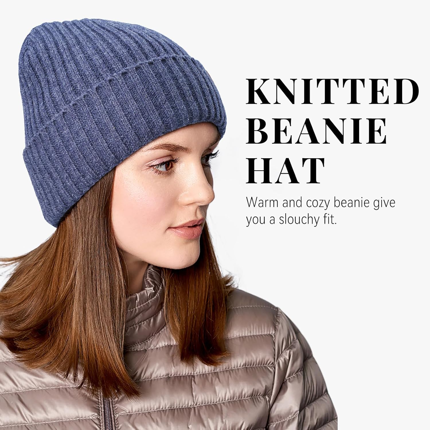 OZERO Knit Beanie Winter Hat, Thermal Thick Polar Fleece Snow Skull Cap for Men and Women - Image 4