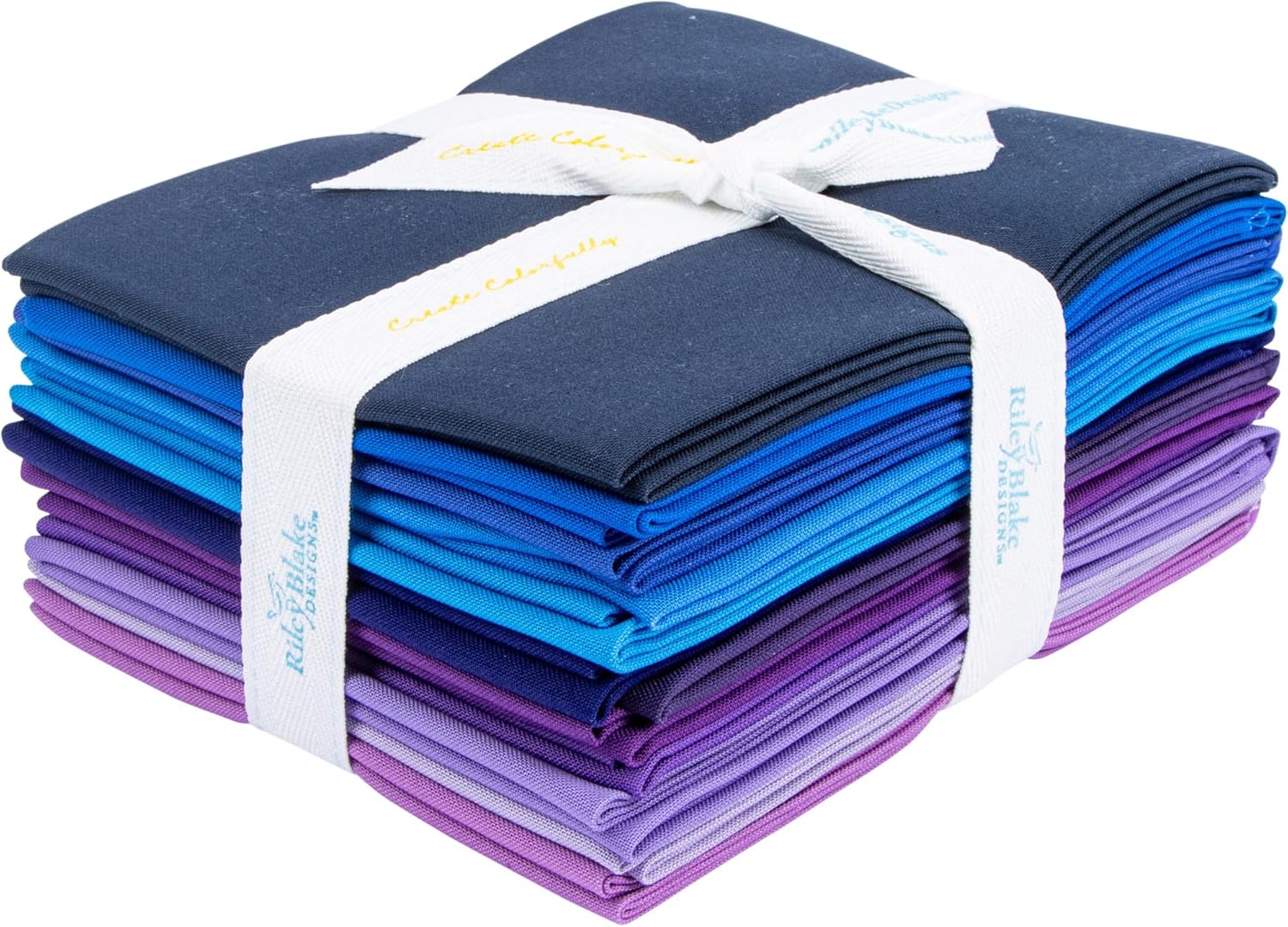 Confetti Cotton Solids Sapphire Dusk 12 Fat Quarters Riley Blake Designs FQ-SAP120-12
