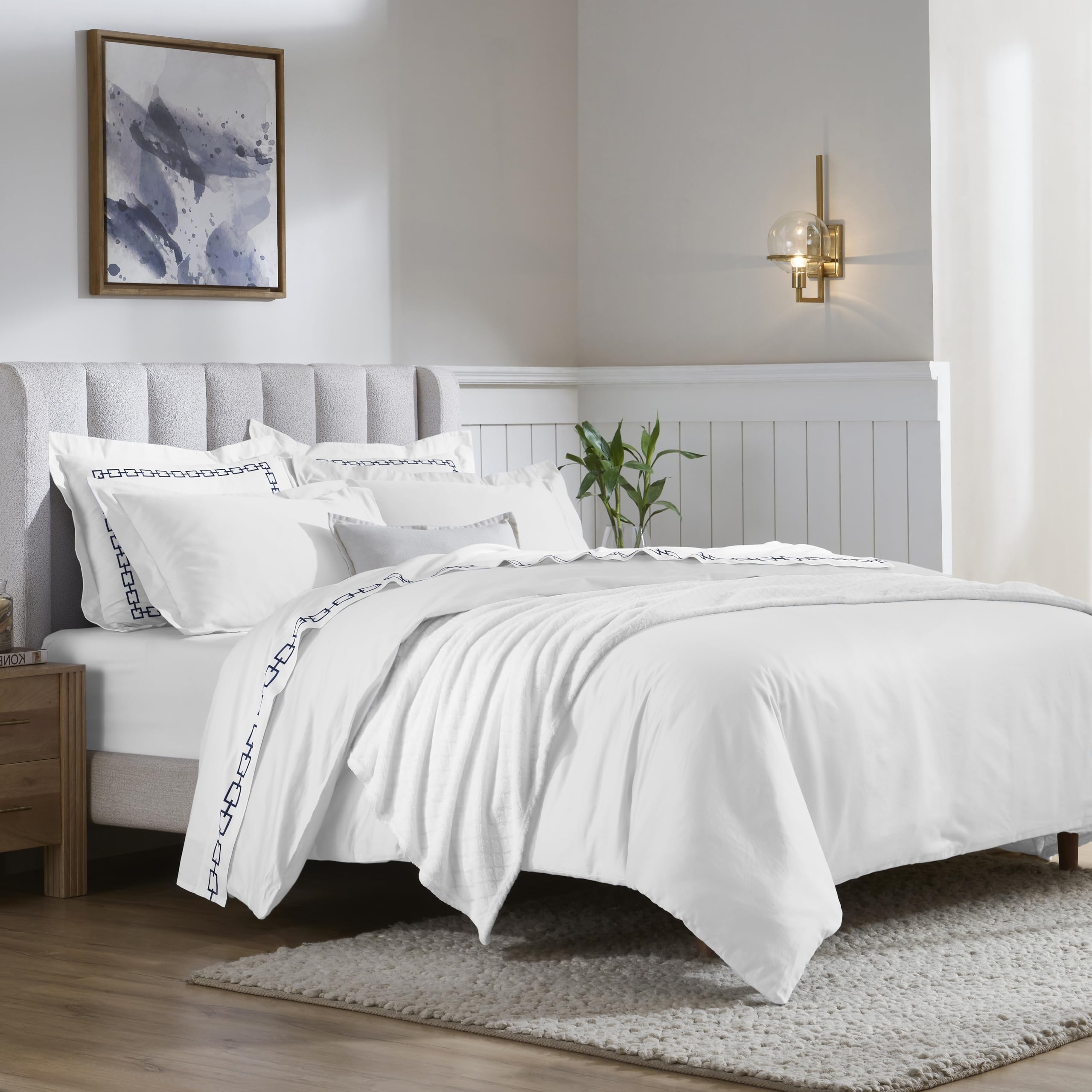 Housses de couette de luxe Superior coton égyptien 650 fils essentiels de literie