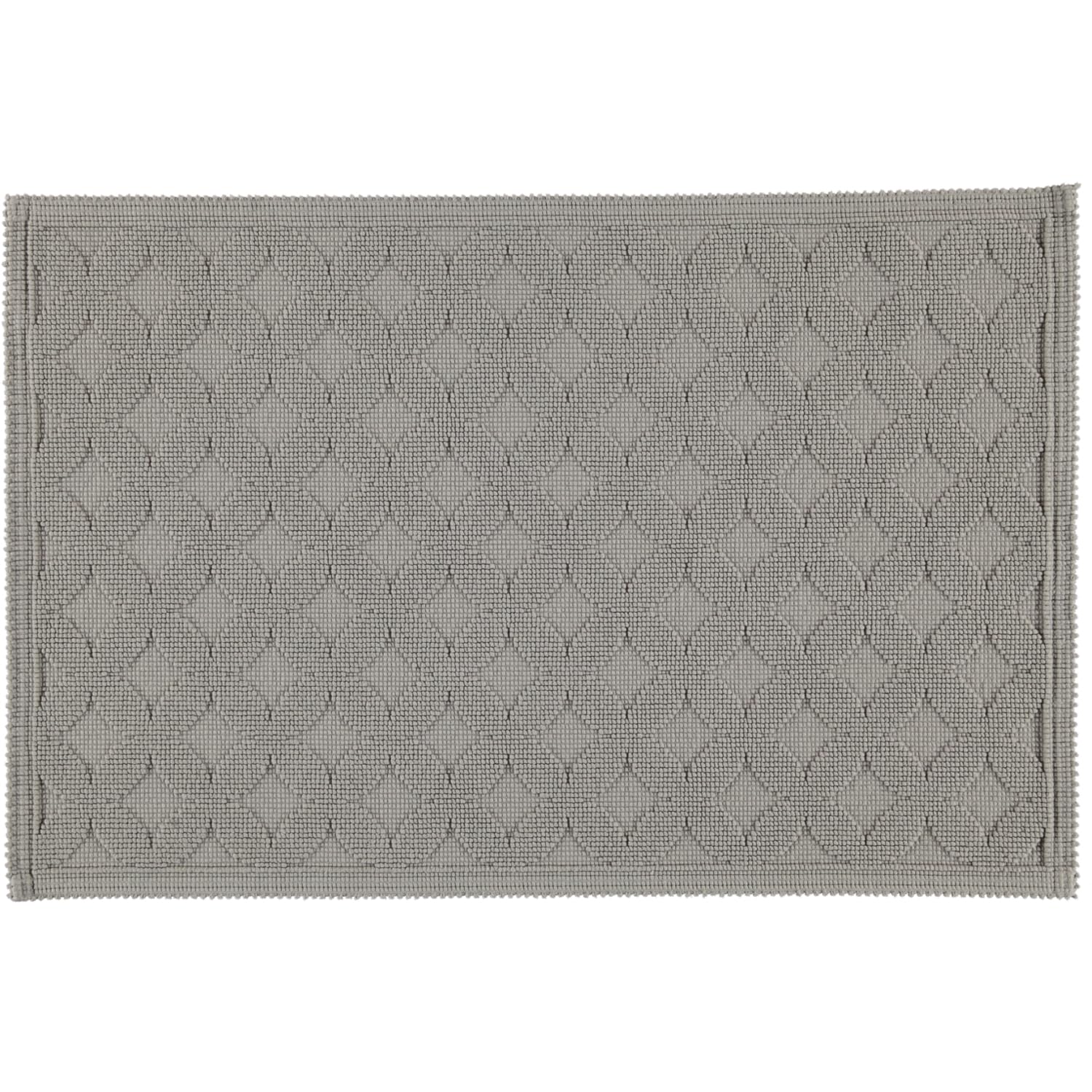 Rhomtuft Badteppich Seaside eckig 50 x 70 cm Farbe Kiesel