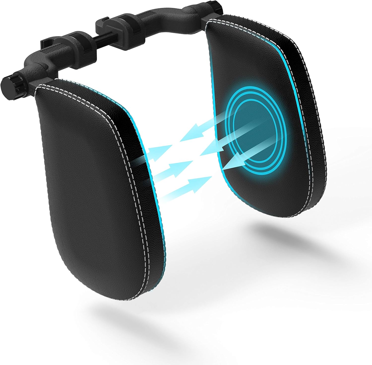 FLIPLINE Car Headrest SuperSleep for Children and Adults - Quick Installation in 2 Minutes without Screwdriver - Neck Support Pillow