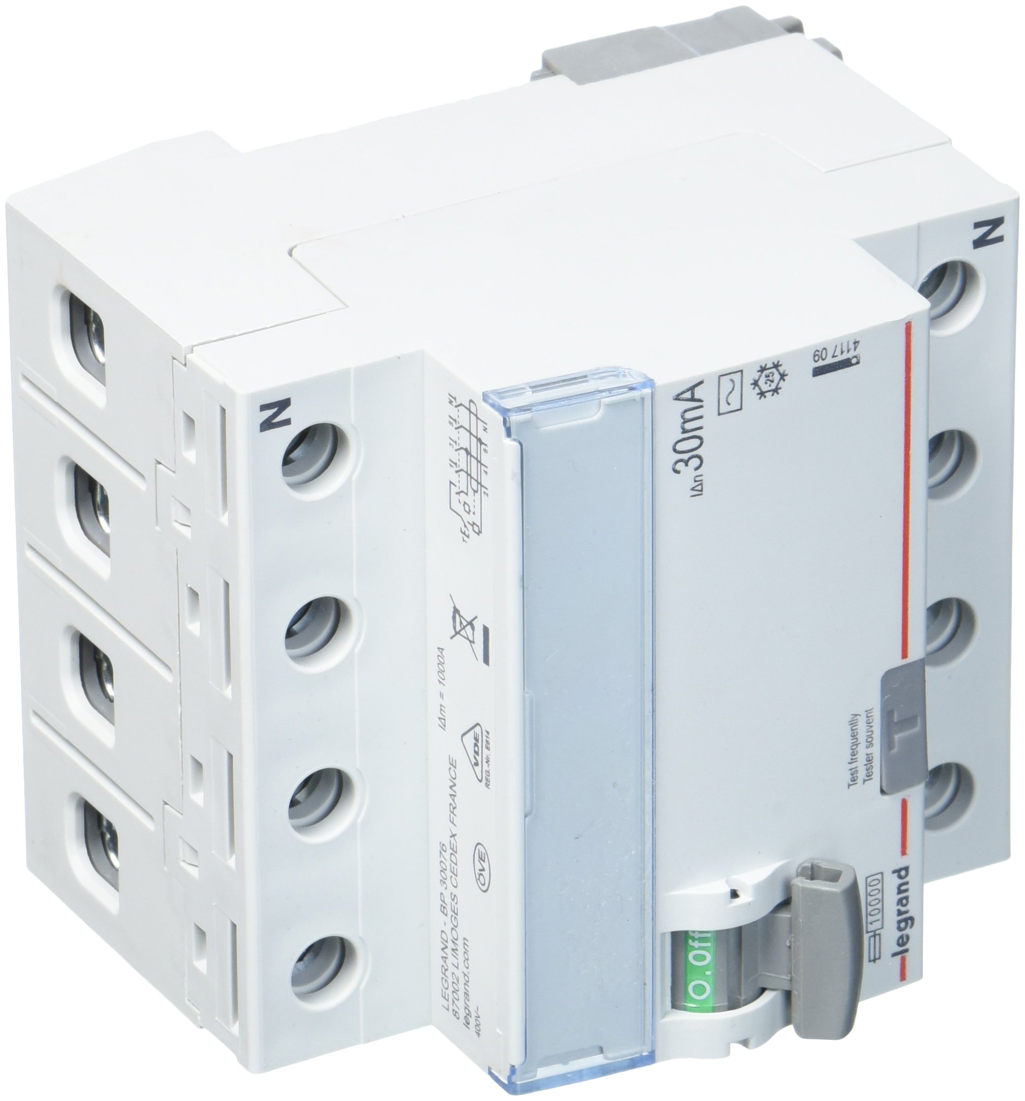 Legrand 411709 TX3 Interrupteur Différentiel FI 63 A 30 mA Type AC