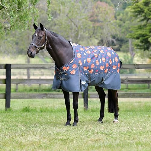 WeatherBeeta ComFiTec Essential - Manta de caballo mediano con cuello estándar, estampado de ardilla, 84 pulgadas disponible en Yaxa Venezuela