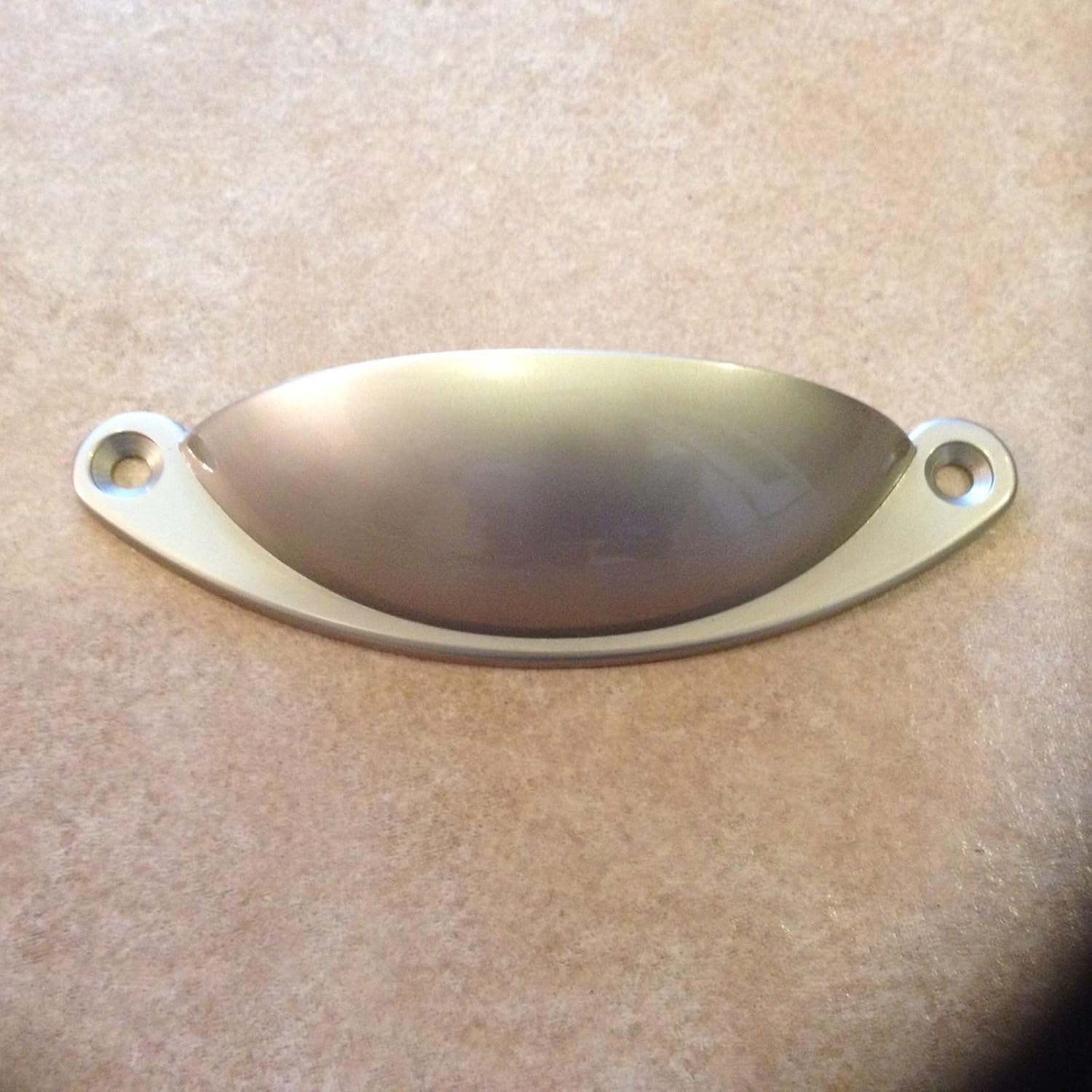 Satin Nickel Pulls, 2 5/8 Inch Screw Spacing, 4 Inch Total