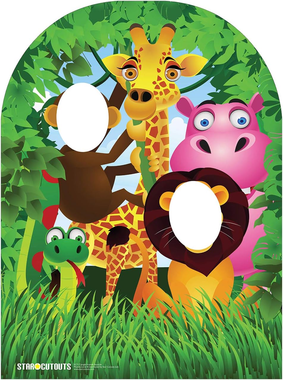 Star Cutouts, Jungle, Cardboard Cutout Stand-Up, Party Prop Stand-In - 47" x 41"