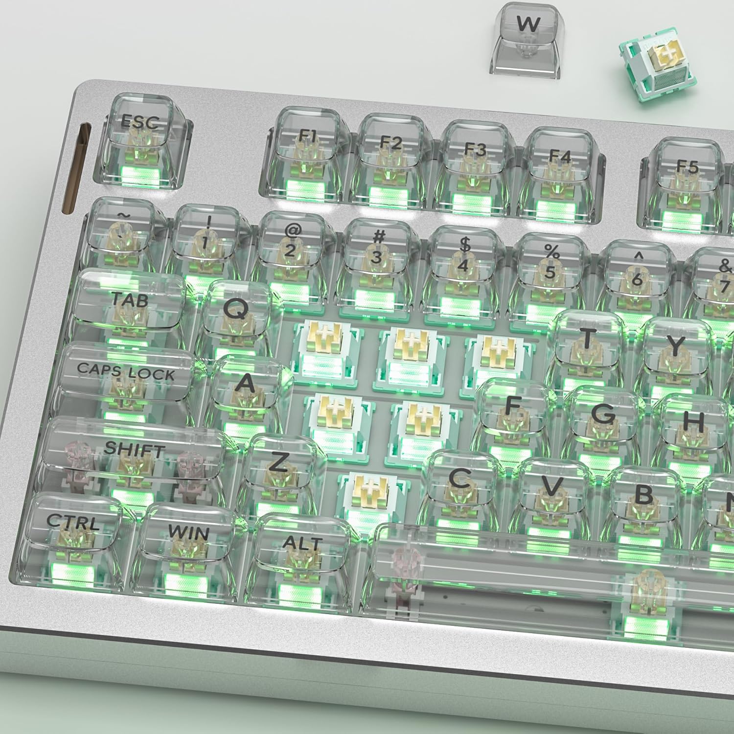 Zhouwang Outemu V3 Pomelo Silent Pro Switches,5 Pin 35gf Mute Pre-lubed Dustproof Tactile Switch,Suitable for MX Mechanical Gaming Keyboards(108Pcs)