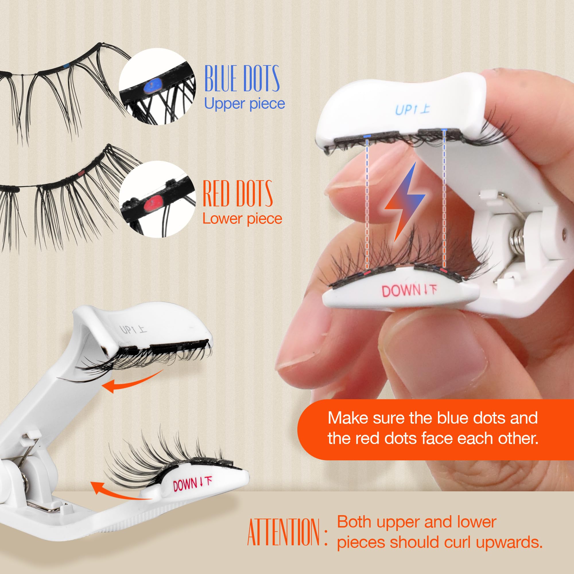 LASHVIEW Upgrade Magnetische Wimpern mit Applikator, weiche magnetische Wimpern, natürliches Aussehen, wiederverwendbar, kein Kleber erforderlich, einfach zu tragen und zu entfernen (YT14)
