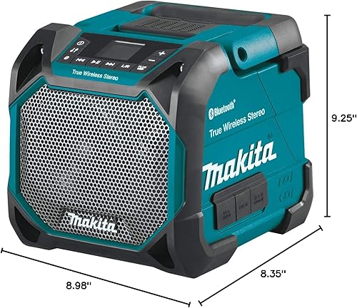 Miniatura 6 de Makita XRM11 18V LXT® / 12V max CXT® Altavoz inalámbrico Bluetooth® de iones de litio para sitio de trabajo, solo herramienta