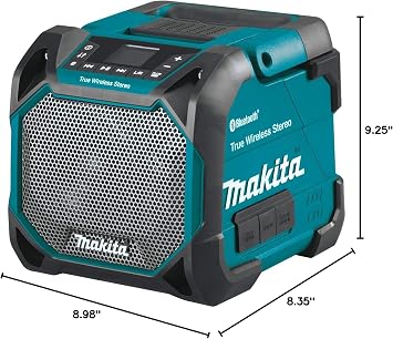 Makita XRM11 18V LXT / 12V max CXT Lithium-Ion Cordless Bluetooth Job Site Speaker, Tool Only