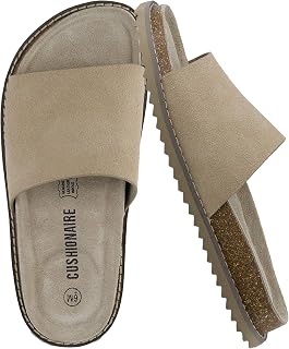 Ritual Suede Slides for Women, Slip On Womens Sandals with Cushioned Footbed and Arch Support,