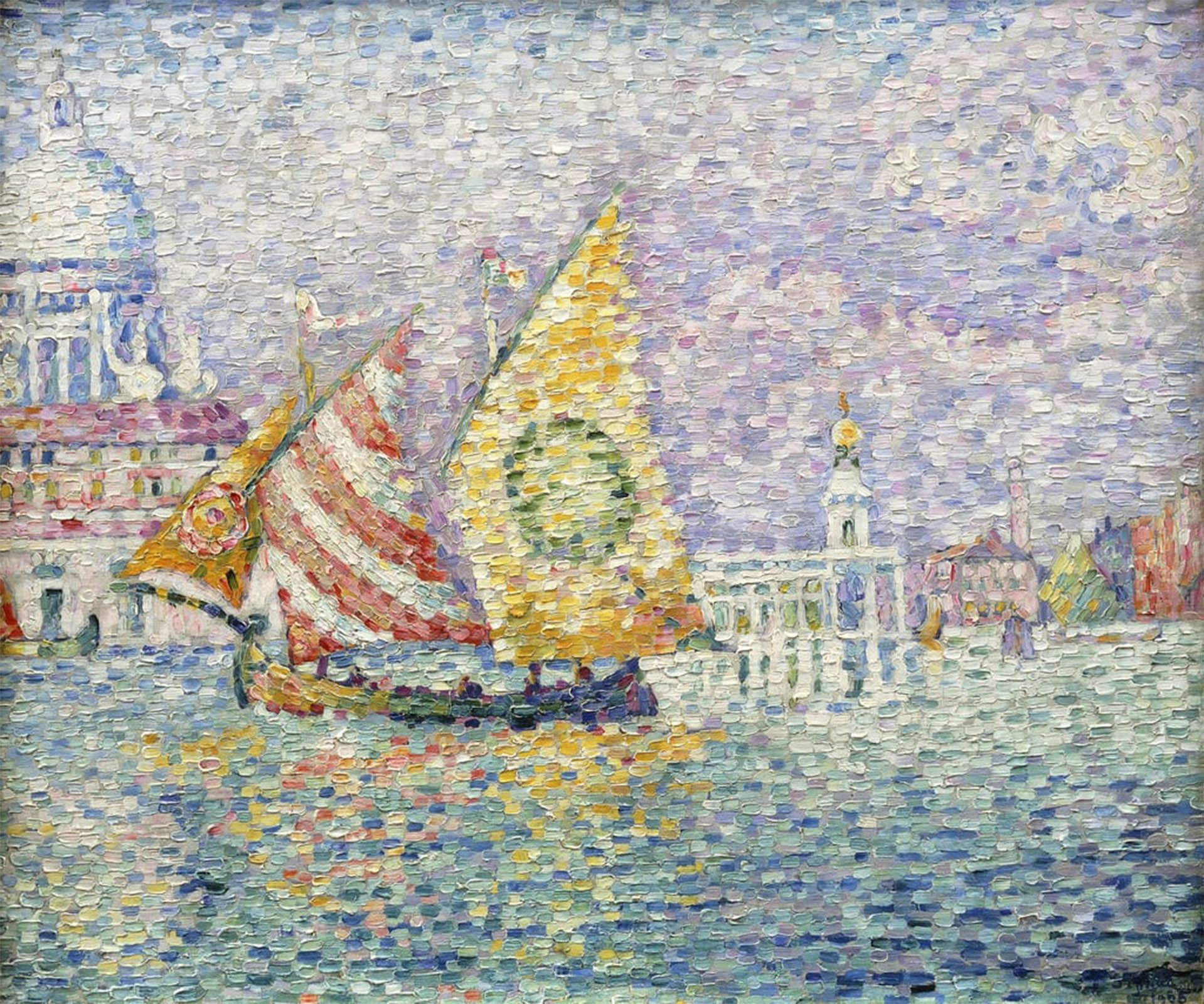 POSTERIIk Vintage Art Print Images Pictures Print Bragozzo by Paul Signac Modern Colour Posters for Office Home Decor 60x90cm