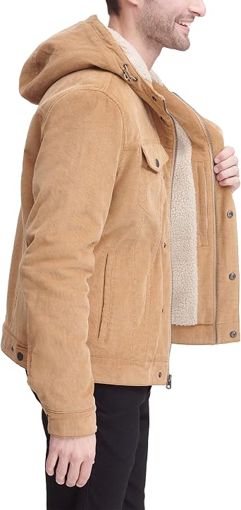 Levi's Men's Corduroy Sherpa Hooded 