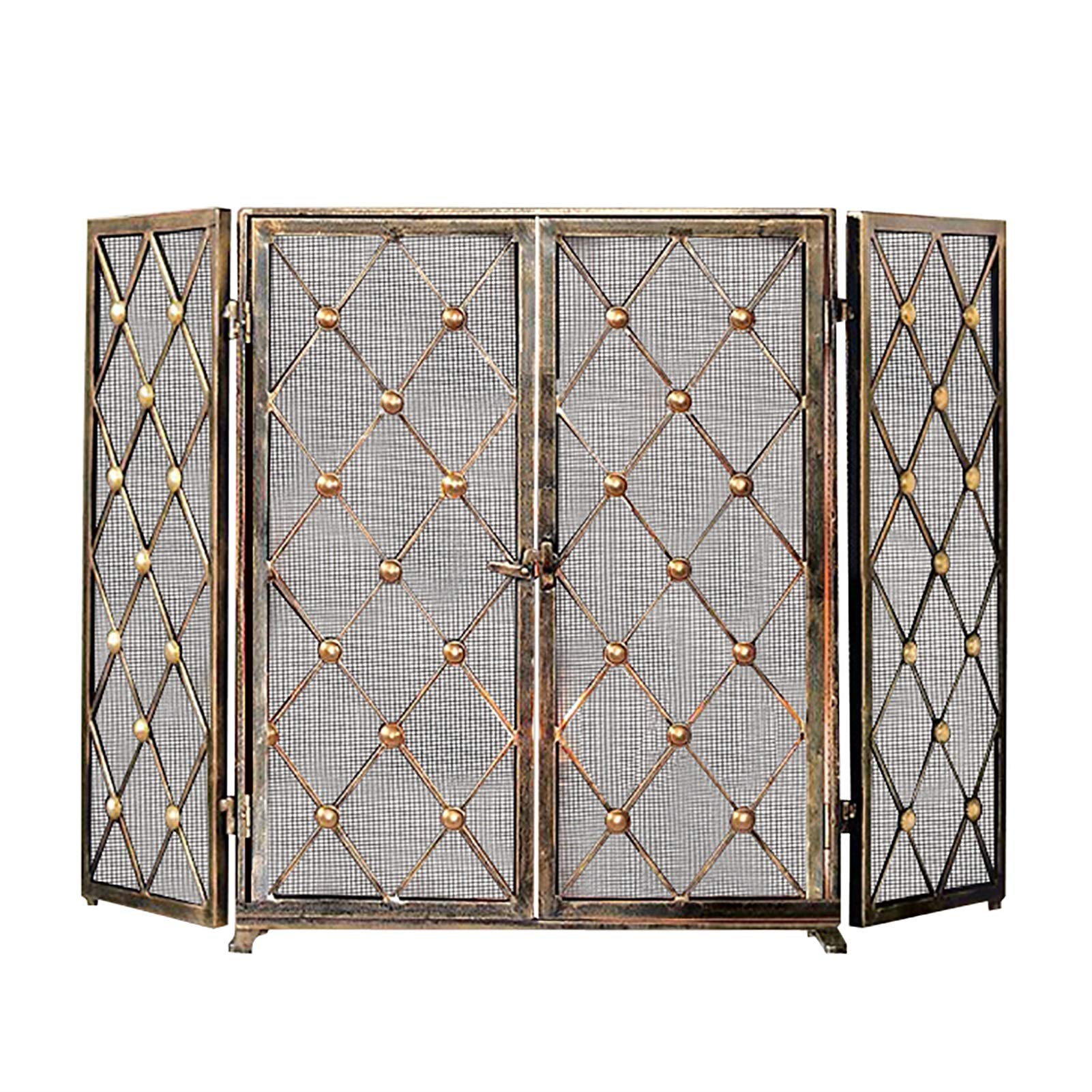 Couverture en maille d'étincelles en fer forgé au design élégant et grand format