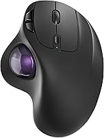 Vista 10 de Nulea M501 Ratón Trackball Inalámbrico, Ergonómico Recargable, Control Fácil con el Pulgar, Seguimiento Preciso y Suave, Conexión de 3 Dispositivos