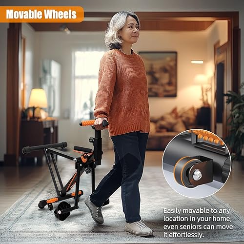 Miniatura 8 de Ejercitador de pedal de brazos y piernas para personas mayores, ejercitador de pedal sentado con ejercicio de balanceo de piernas, ejercicio de