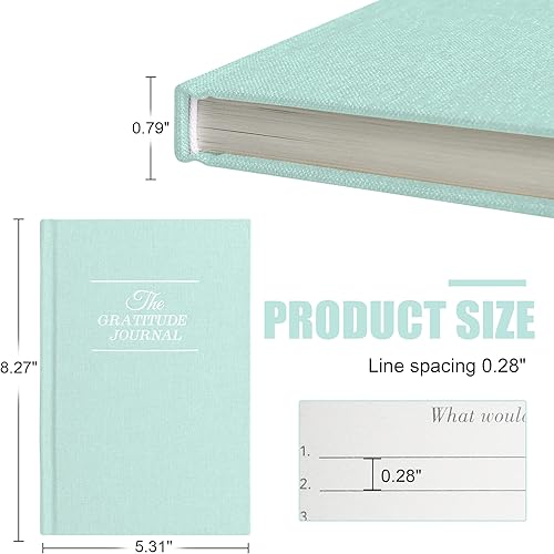 Miniatura 2 de Diario de gratitud, afirmaciones diarias con formato guiado simple, planificador de vida sin fecha, planificador diario, para ti, más felicidad,