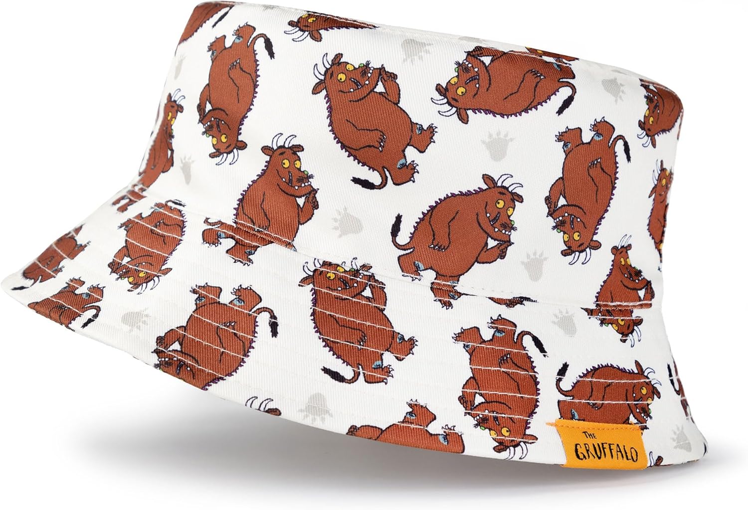 Gruffalo The Boys 2-Pack Bucket Hat & Cap | Reversible 3D Ears & Horns | Fun Cartoon Outdoor Hats Brown